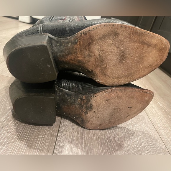 Panhandle Slim Texas Cowboy Genuine Leather Boots - Picture 5 of 5